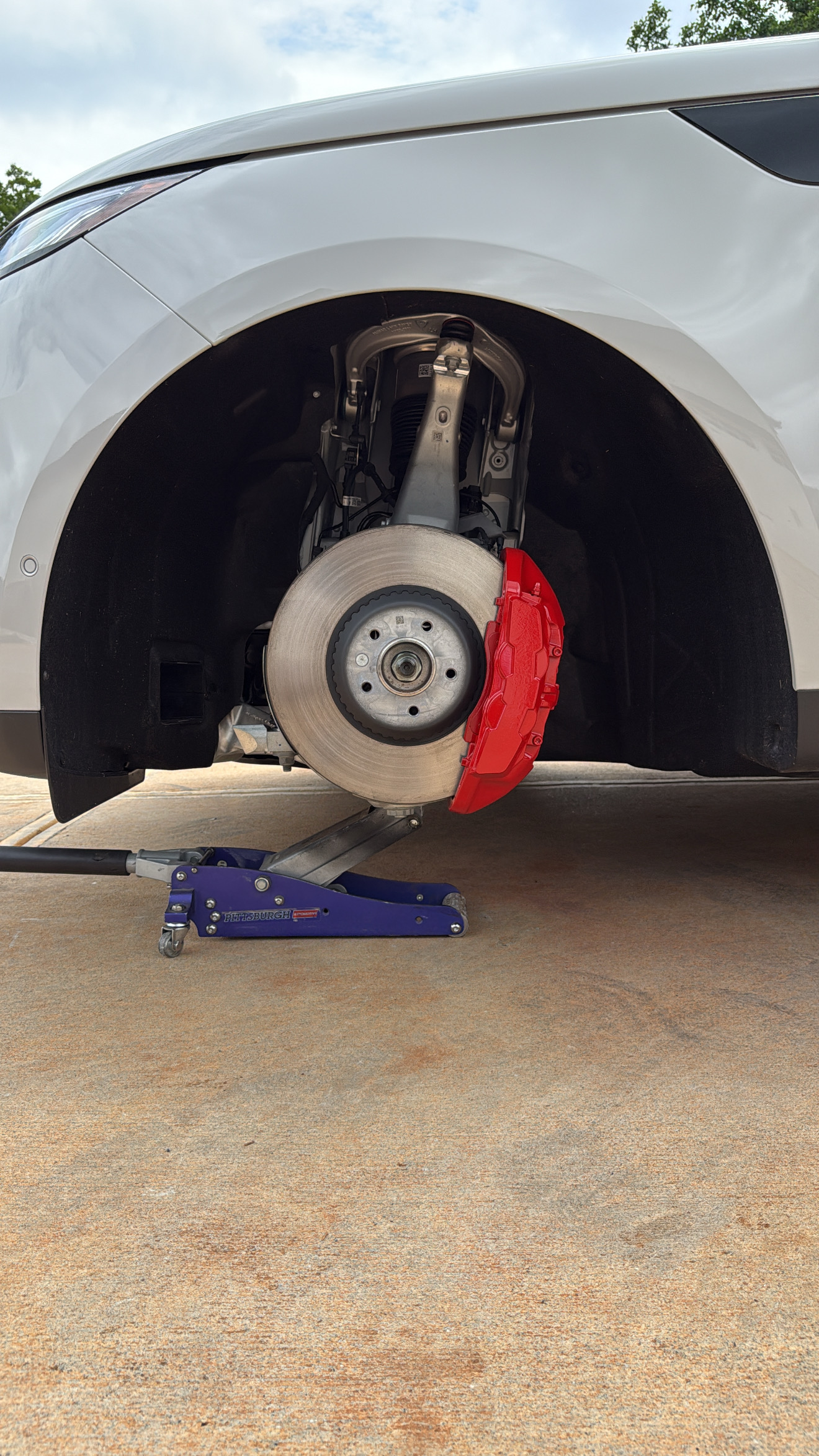 Custom brake caliper paint red - Professional caliper painting Atlanta